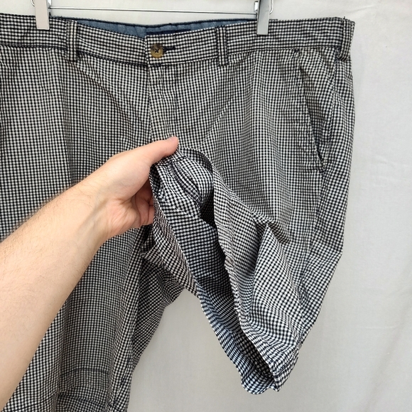 US Polo Assn men's checkered shorts plaid summer boat casual black white cotton - Picture 4 of 11